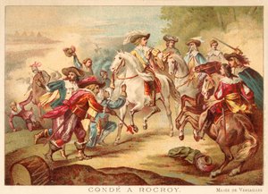 O Grande Conde na Batalha de Rocroi, 1643 (cromolito)