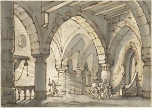 Cena da peça Don Luis de Vargas de François Joseph Pfeiffer (II)