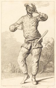 arlequim chorando de François Joullain after Claude Gillot