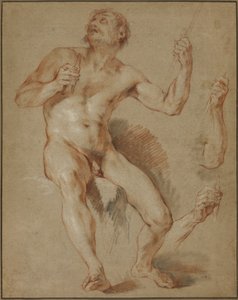 Hércules sentado, estudo para Hércules e Omphale