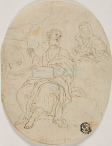 São Lucas pintando a Madona e o Menino de François Le Moyne