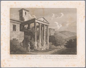 Vista do Templo de Hércules em Cori perto de Velletri
Vistas de Roma (título da série)