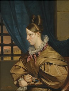Duquesa de Berry presa no Chateau de Blaye, final da década de 1830 de François Nicolas Riss