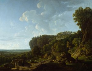 A Campagna Romana (vista do Tivoli) de François Sablet