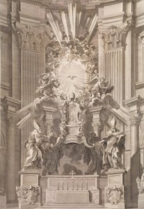 Cátedra de São Pedro em frente ao templo... Gravura 41 do Álbum 