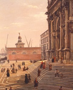 Passos para a Basílica de Santa Maria da Saúde em Veneza, de Frans Vervloet (1795-1872), Itália