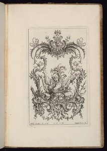 Cártula com Troféu Armorial, Livre d