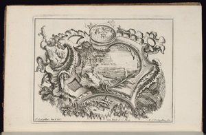 Cartucho com Concha Sopradora Putto, Livro de Cartuchos Irregulares