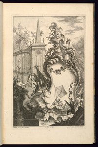 Projeto para Fonte com Dois Putti com Rede de Pesca de François de Cuvilliés the Elder