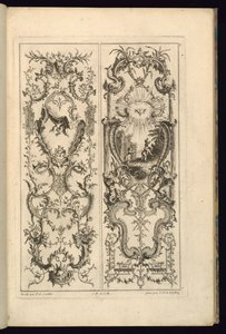 Design para dois painéis de François de Cuvilliés the Elder