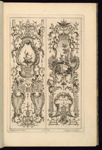 Design para dois painéis de François de Cuvilliés the Elder