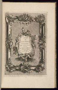 Design para uma moldura e um cartucho de François de Cuvilliés the Elder