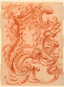 Desenho para um escudo Rocaille