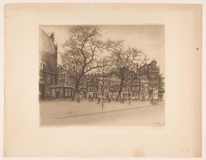 Vista do Noordermarkt em Amesterdão
Noordermarkt, Amsterdão (título sobre o objecto) de Frans Everbag (signed by artist)