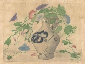 Finn num jarro de olaria de Frans Everbag (signed by artist)