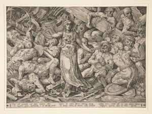 Victoria Rodeada por Prisioneiros e Troféus de Frans Floris the Elder