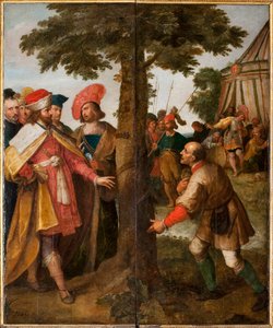 O milagre da árvore cortada. O milagre de São Gummarus, 1627.