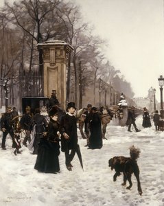 Passeio em um dia de inverno, Bruxelas, 1887