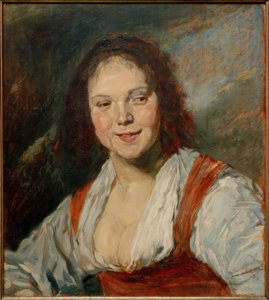 Cópia do Bohémienne por Frans Hals de Frans Hals