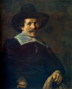 Retrato de um homem segurando luvas, c1645, 1912. de Frans Hals