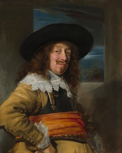 Retrato de um membro da Guarda Cívica de Haarlem de Frans Hals