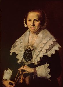 Retrato de uma mulher com um fã, 1640
