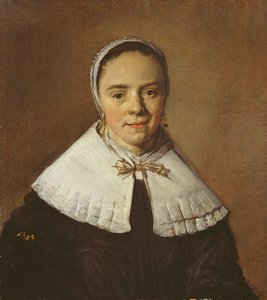 Retrato de uma jovem mulher (óleo sobre tela) de Frans Hals