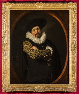 Retrato de um homem, possivelmente Isaac Abrahamsz. Massa, c.1622 (óleo sobre tela sobre painel de madeira) de Frans Hals