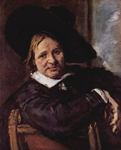 Retrato de um homem sentado, com um chapéu macio de Frans Hals