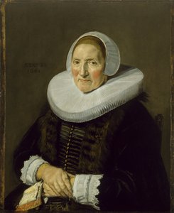Retrato de uma mulher idosa, 1650 de Frans Hals