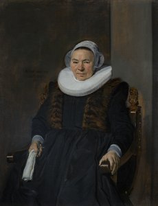 Retrato de uma mulher idosa, tradicionalmente chamada Mevrouw Bodolphe de Frans Hals
