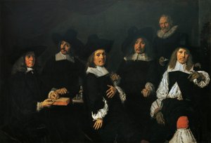 Regentes da esmola de velhos de Harlem de Frans Hals