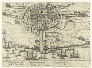 Sítio de Middelburg, 1574 de Frans Hogenberg