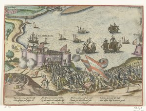 Fort Rammekens capturado, 1573 de Frans Hogenberg