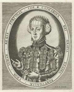 Retrato de Catarina de Habsburgo
Retratos de reis, rainhas, príncipes e princesas (título da série) de Frans Huys