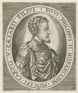 Retrato do rei Filipe II, rei da Espanha de Frans Huys