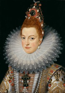 Archduchess Isabella, c.1601-20 (óleo sobre painel) de Frans II (after) Pourbus