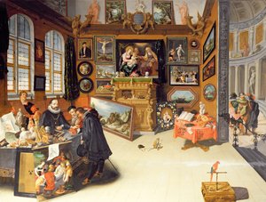 Interior de uma galeria de imagens