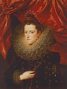 Retrato de Eleonora de Medici, Duquesa de Mântua (óleo sobre tela) de Frans II Pourbus