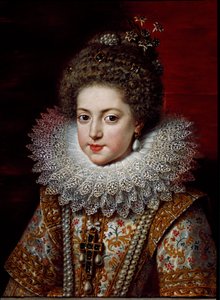 Retrato de Elisabeth of France (Elisabeth of Bourbon), c.1611 (pintura)