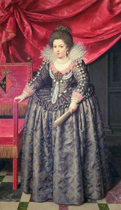 Retrato de Elizabeth da França (1602-44) filha de Henri IV e Marie de &39;Medici, 1611