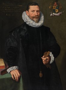 Retrato de Petrus Richardus (óleo sobre painel) de Frans II Pourbus