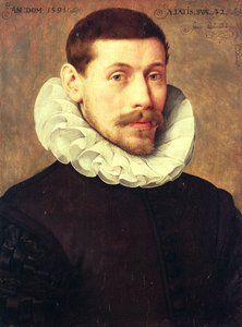 Retrato de um homem, de 32 anos de Frans II Pourbus