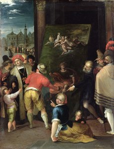 Apeles e o Sapateiro, 1610-15 (óleo em cobre)