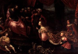 O Rei Salomão e a Rainha de Sabá de Frans II the Younger Francken