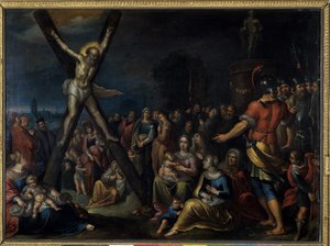 Santo André na Cruz (óleo em cobre)