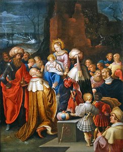 A Adoração dos Três Reis (óleo sobre cobre)