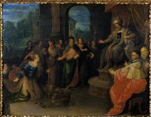 A rainha de Sabá antes de Salomão, antes de 1640 de Frans II the Younger Francken