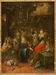 O Sabbath das bruxas ... de Frans II the Younger Francken