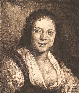 Garota rindo, depois de Frans Hals